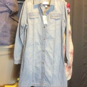 The childrens place denim dress 7/8